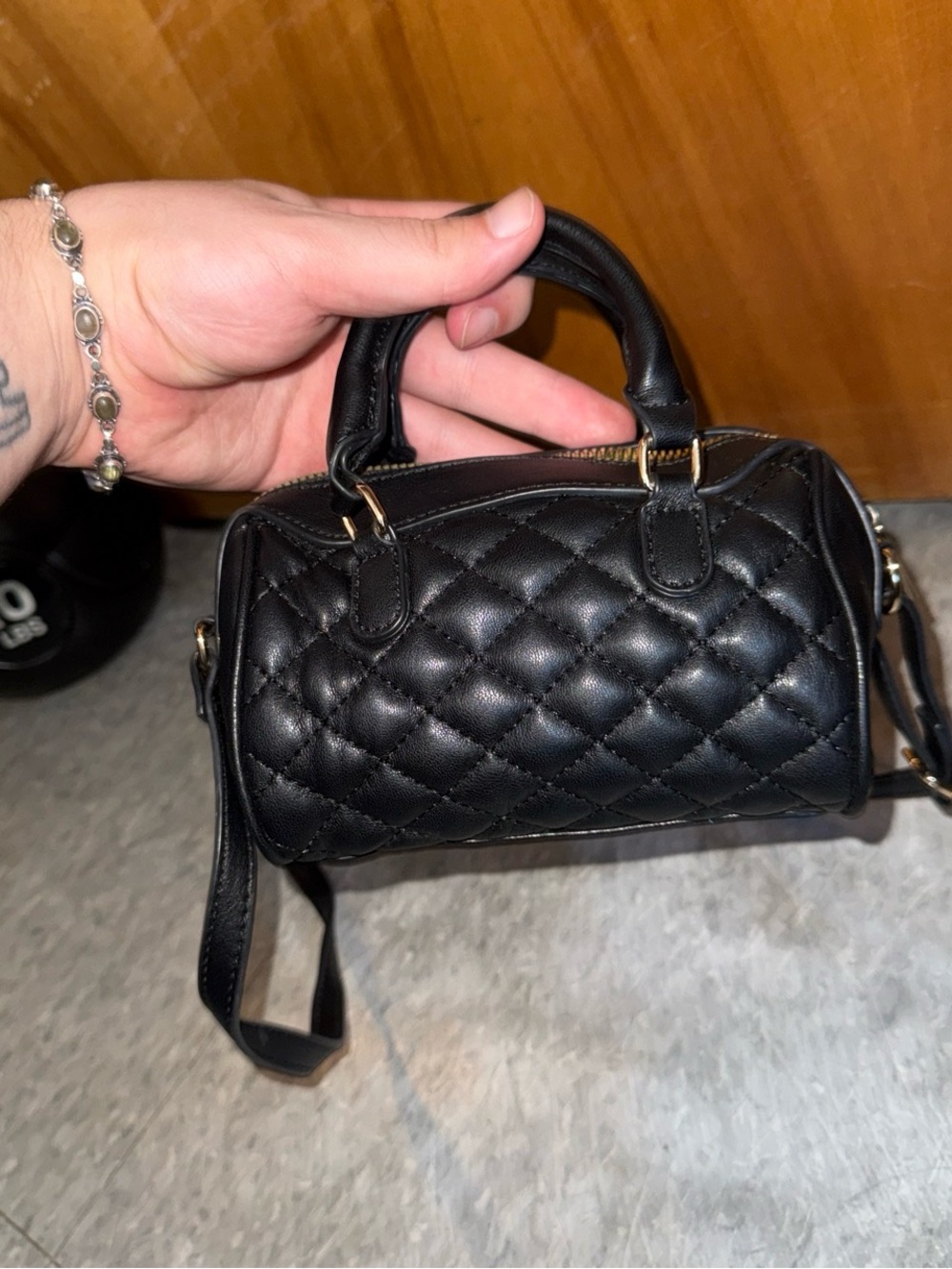 Mini black purse
